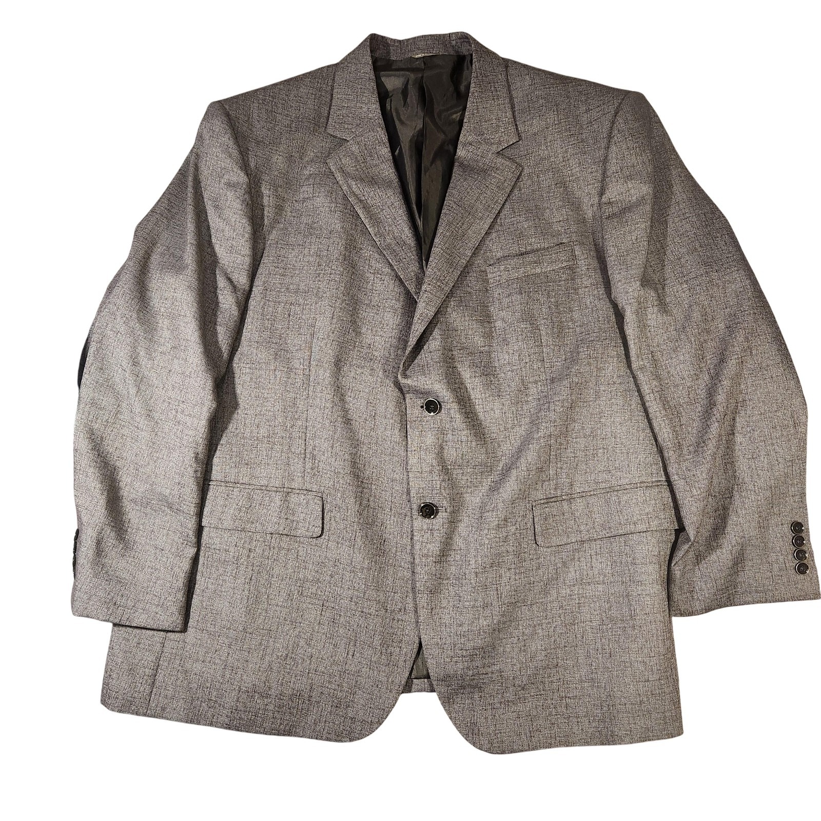 Oak Hill Blazer Mens 2xlt Big & Tall Gray Sport Coat Jacket Polyester Rayon